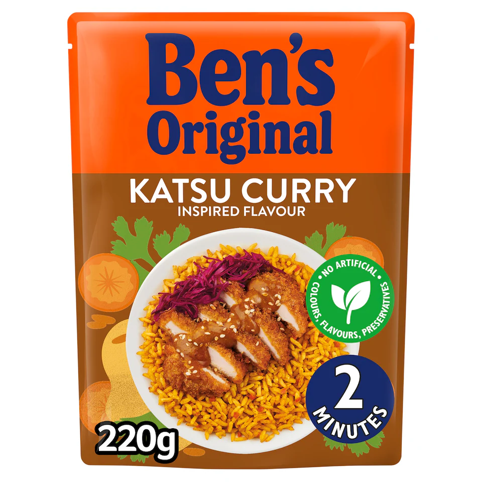 Ben's Original Katsu Curry Microwave Rice 220g UK | AK World Mart