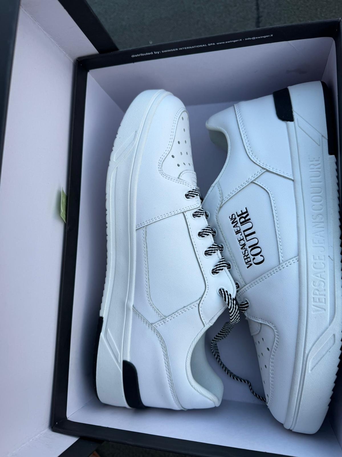 Versace Jeans Couture White Trainers – Brand New Designer Sneakers | AK World Mart UK - Image 4