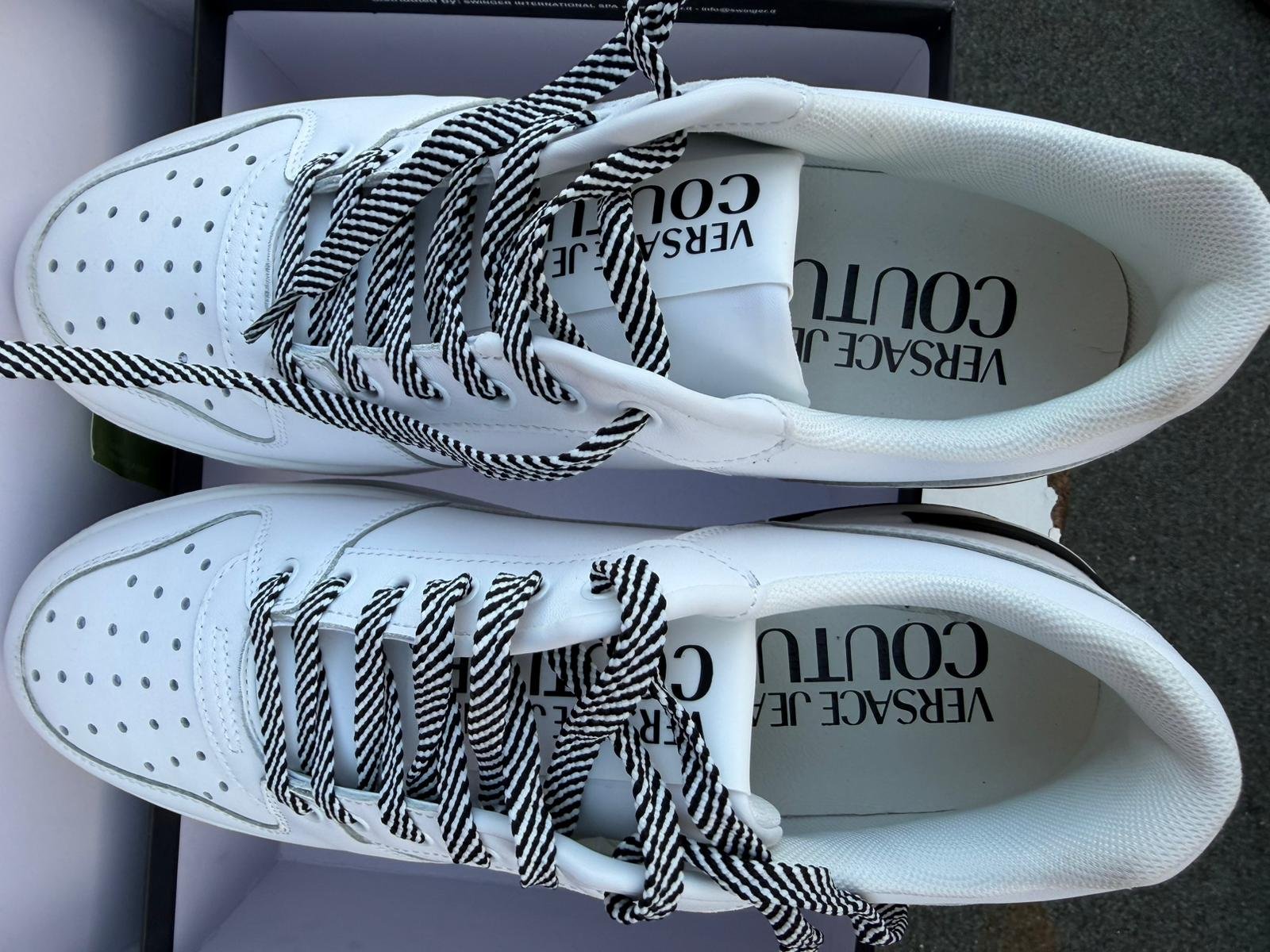 Versace Jeans Couture White Trainers – Brand New Designer Sneakers | AK World Mart UK - Image 7