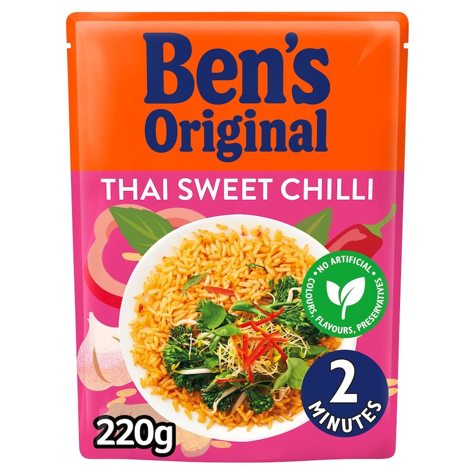 Ben’s Original Thai Sweet Chilli Microwave Rice 220g | UK Grocery | AK World Mart