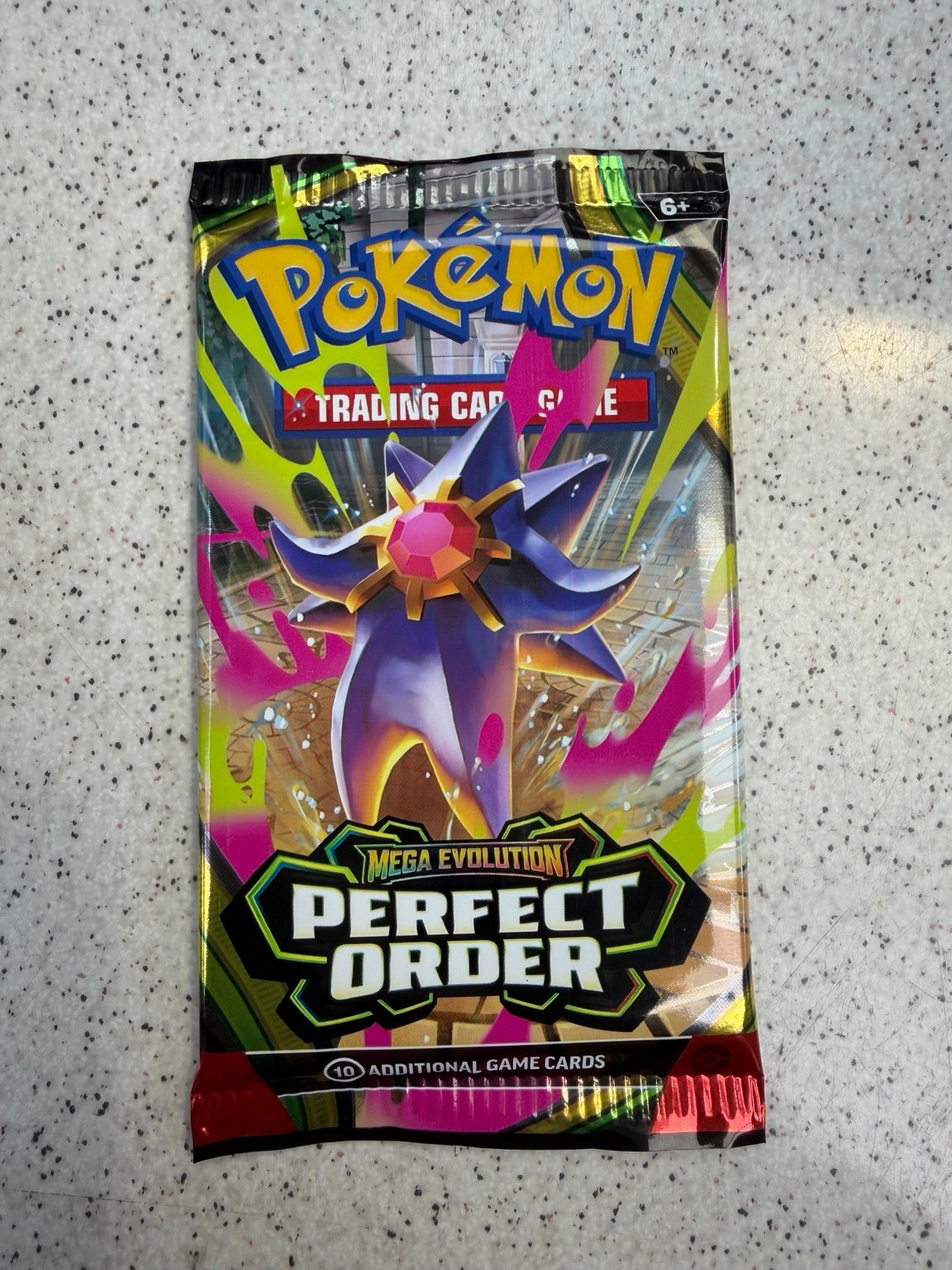 Pokémon TCG Mega Evolution Perfect Order booster pack with 10 cards. Ideal for collectors and players. Sealed pack available at AK World Mart UK