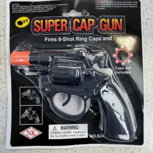 Toy Cap Gun Revolver 8 Shot Ring Caps Kids Play Gun Outdoor