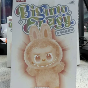 Pop Mart Big Into Energy blind box with 1 random collectible vinyl plush figure. Chance to get rare secret edition. Available at AK World Mart UK.