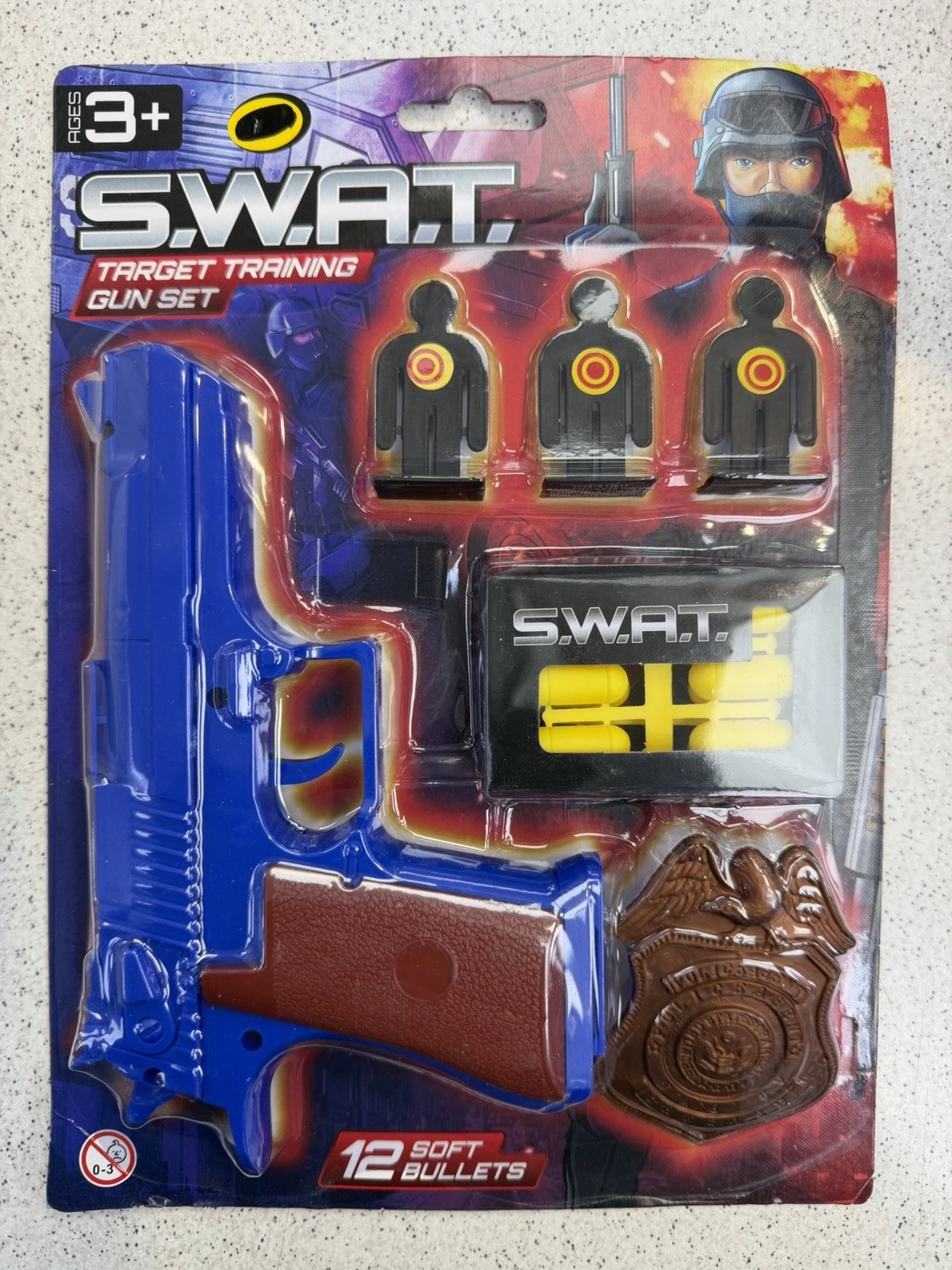 toy gun set UK, kids swat toy, soft bullet toy gun, target shooting toy, role play police toy, kids shooting game, toy gun with targets, AK World Mart toys