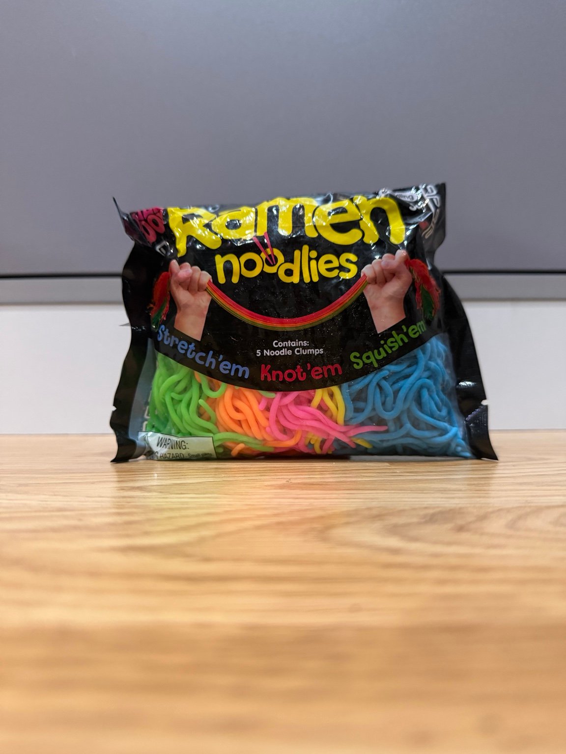 Ramen Noodlies Sensory Stretch Toy Fidget Noodle Strings 5 Pack Kids