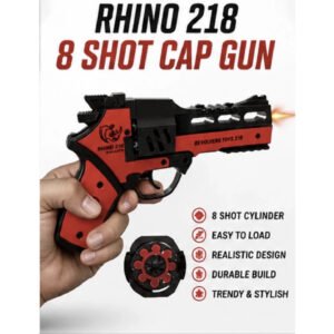 Rhino 218 8 Shot Ring Cap Gun Toy in red and black