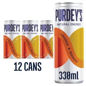 Purdey's Orange & Mango 12 x 330ml cans