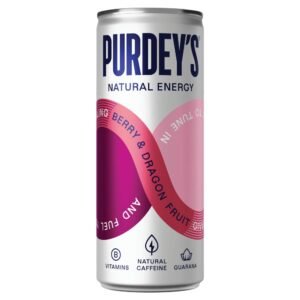 Purdey's Natural Energy Berry & Dragon Fruit 12 x 330ml cans