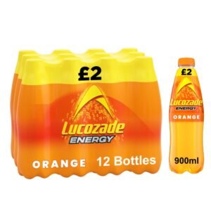 Lucozade Energy Drink Orange 12 x 900ml units (price-marked £2.00 each)