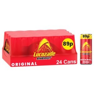 Lucozade Energy Drink Original 24 x 250ml units (price-marked £0.89 each)