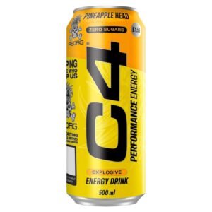 C4 Performance Energy Pineapple Head Energy Drink 12 x 500ml cans