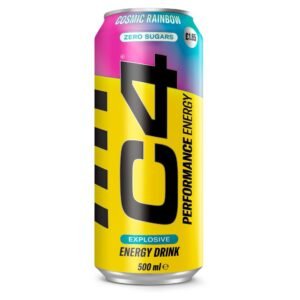 C4 Cosmic Rainbow Zero Sugars Explosive Performance Energy Drink 12 x 500ml cans