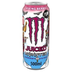 Monster Energy Drink Viking Berry 12 x 500ml cans (price-marked £1.85 each)