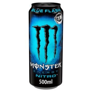 Monster Energy Drink Nitro Blue Flash 12 x 500ml cans (price-marked £1.85 each)