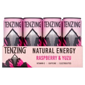 Tenzing Raspberry & Yuzu Natural Energy 12 x 330ml units