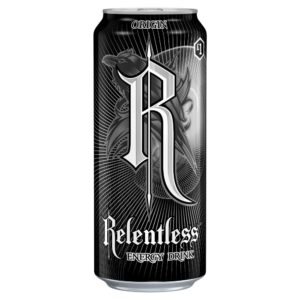 Relentless Origin Energy Drink 12 x 500ml cans (price-marked £1.00 each)