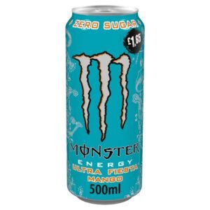 Monster Energy Drink Ultra Fiesta Mango Zero Sugar 12 x 500ml cans (price-marked £1.65 each)