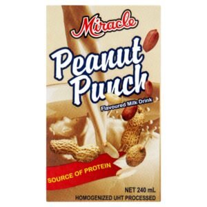 Miracle Peanut Punch Flavoured Milk Drink 24 x 240ml units