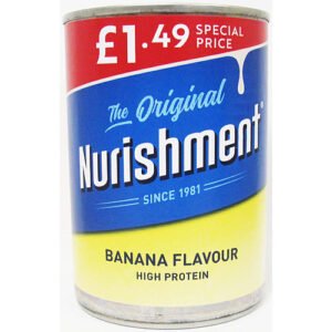 Nurishment Banana 12 x 400g units (price-marked £1.49 each)