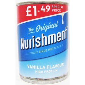 Nurishment Vanilla 12 x 400g units (price-marked £1.49 each)