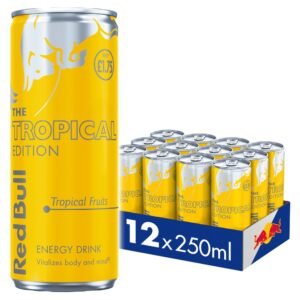 Red Bull Tropical Edition Energy Drink 12 x 250ml cans (price-marked £1.75 each)