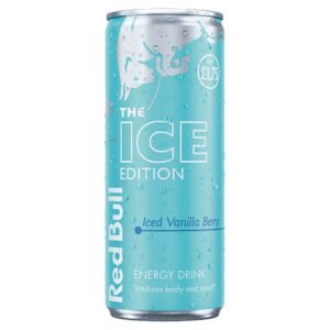Red Bull Ice Edition Iced Vanilla Berry Energy Drink 12 x 250ml cans (price-marked £1.75 each)