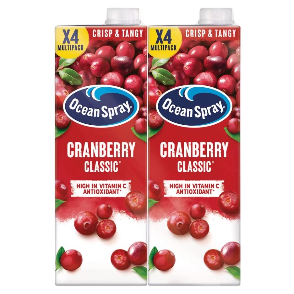 Ocean Spray Cranberry Classic Juice Drink 4 X 1 Litre | UK Seller
