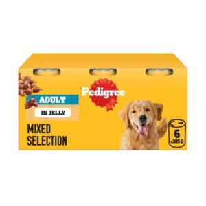 Pedigree Adult Wet Dog Food Tins Mixed in Jelly 6 x 385g | UK Seller product pack