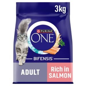 PURINA ONE Salmon Dry Cat Food 3kg | UK Seller product pack