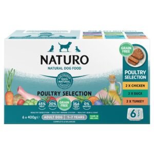 Naturo Dog Grain Free Variety 400G 6 Pack | UK Seller product pack