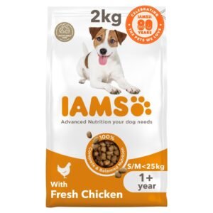 Iams Small Medium Adult Dog Food With Chicken 2Kg | UK Seller product pack