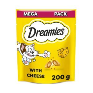 Dreamies Cat Treat Biscuits with Cheese Mega Pack 200g | UK Seller product pack
