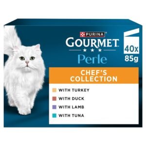 GOURMET Perle Chef's Collection in Gravy Wet Cat Food 40x85g | UK Seller product pack