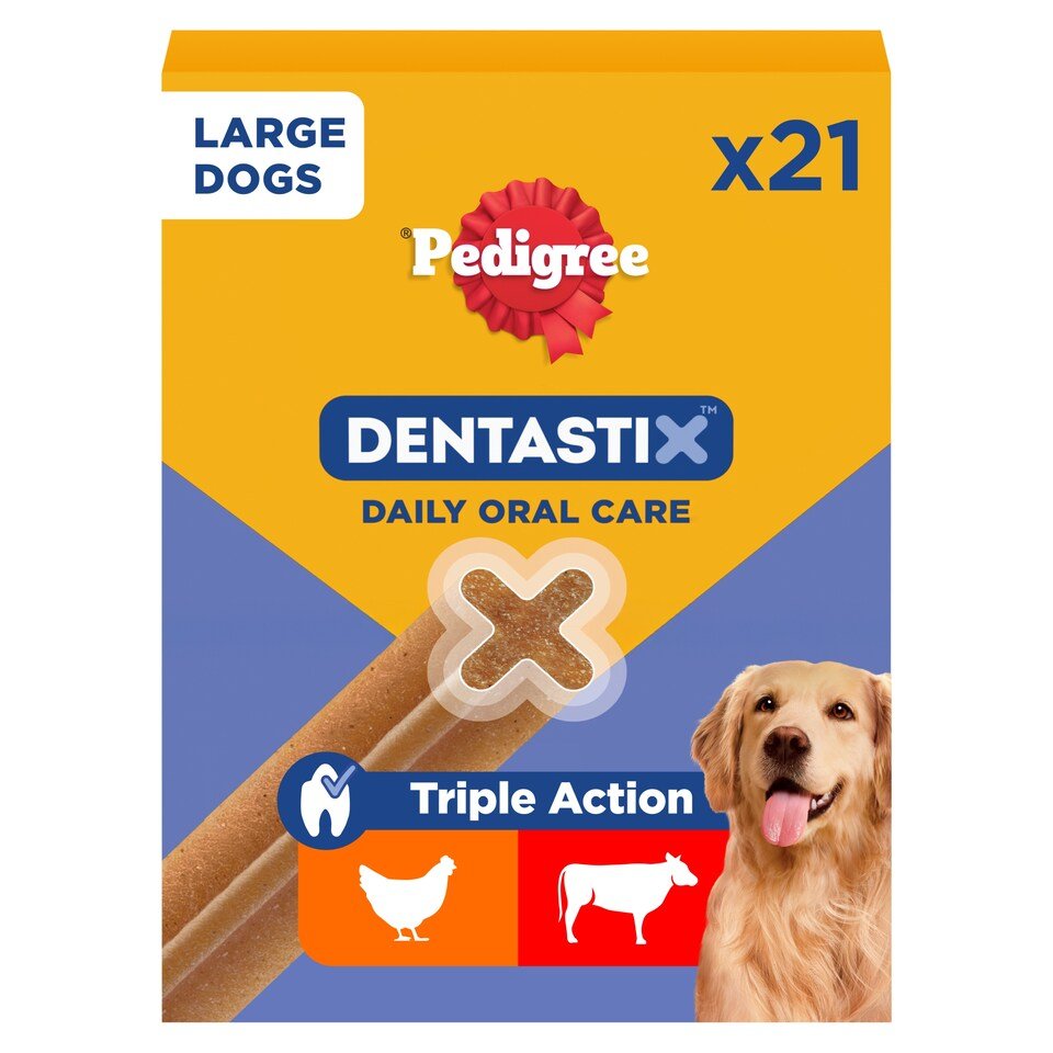 Pedigree Dentastix Daily Large Dog Treats 21 Dental Sticks | UK Seller product pack