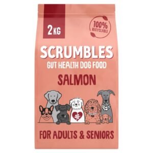 Scrumbles Salmon Dry Dog Food 2Kg | UK Seller product pack