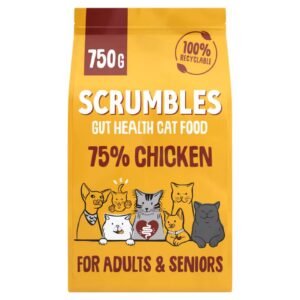 Scrumbles Chicken Dry Cat Food 750G | UK Seller product pack
