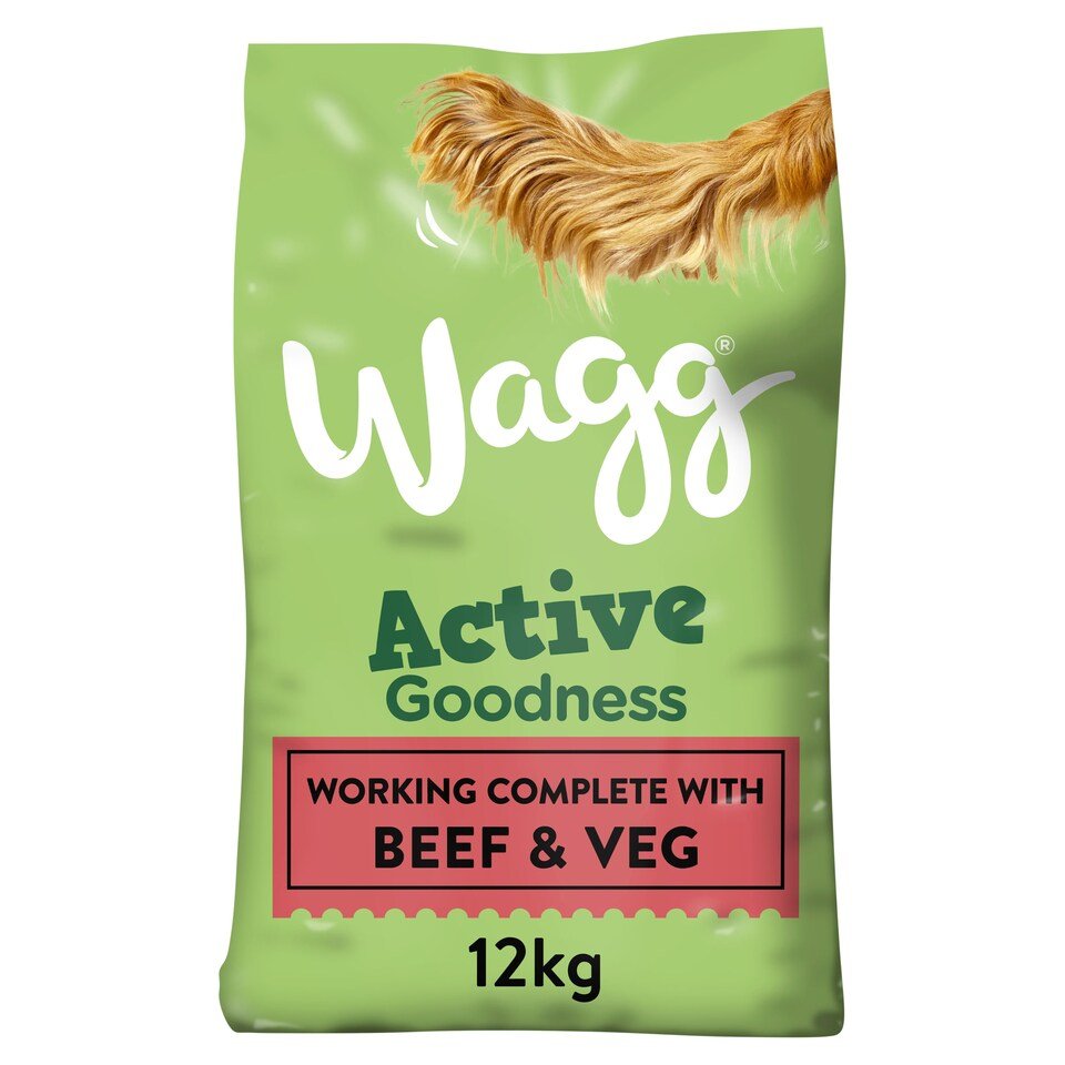 Wagg Active Goodness Beef Dog Food 12Kg | UK Seller product pack