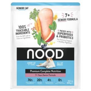 Nood Cat Food 7+ Senior Formula 800G | UK Seller product pack