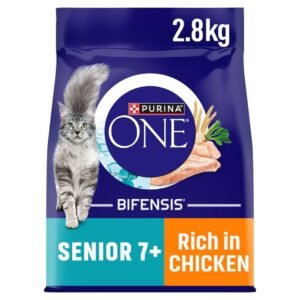 Purina One Senior 7+ Dry Cat Food Chicken 2.8Kg | UK Seller product pack