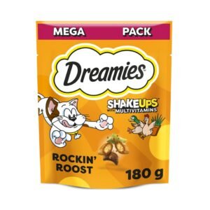 Dreamies Shakeups Multivitamins Rockin Rooster Cat & Kitten Treats 180g | UK Seller product pack