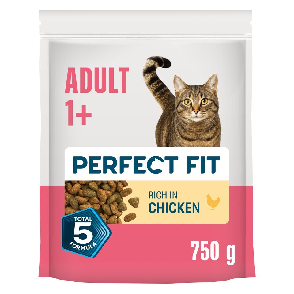 Perfect Fit Adult 1+ Dry Cat Food - Chicken 750g | UK Seller product pack