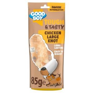 Good Boy Tough & Tasty Dog Treats Large Knot 85g | UK Seller product pack