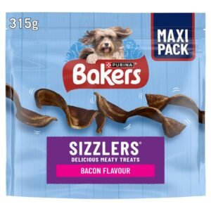 BAKERS Sizzlers Bacon and Cheese Dog Treats 315g | UK Seller product pack
