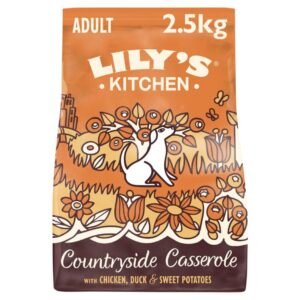 Lily's Kitchen Countryside Casserole with Chicken, Duck & Sweet Potatoes Dry Dog Food 2.5kg | UK Seller product pack