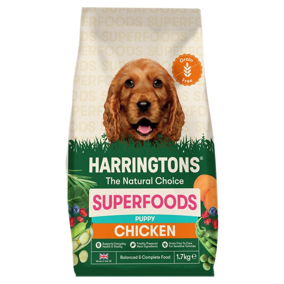 Harringtons Grain Free Superfoods Chicken with Vegetables Puppy Food 1.7kg | UK Seller product pack
