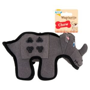 Good Boy Wagtastic Tough Rhino Chew Dog Toy | UK Seller product pack