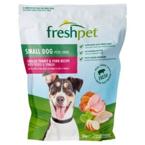 Freshpet Small Dog Grilled Turkey  & Pork with Potato & Spinach Fresh Dog Food 400g | UK Seller product pack