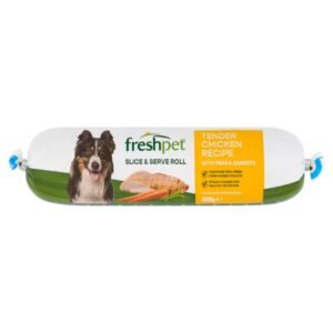 Freshpet Tender Chicken with Peas & Carrots Fresh Dog Food Roll 400g | UK Seller product pack