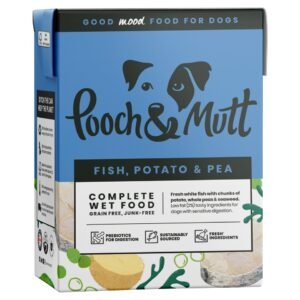 Pooch & Mutt Complete Wet Dog Food, Fish Potato & Pea 375g | UK Seller product pack