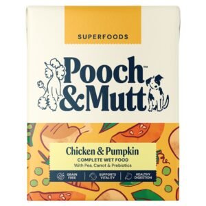 Pooch & Mutt Complete Wet Dog Food, Chicken, Pumpkin & Pea 375g | UK Seller product pack
